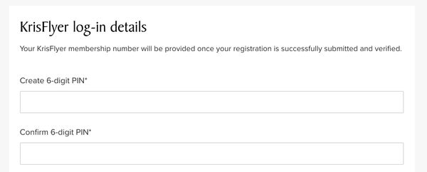 Singapore Airlines dumb password rule screenshot